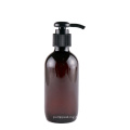 Private Label Brown Amber Empty 150ml Lotion Bottle Round Plastic PET Body Shampoo Liquid Soap Bottle